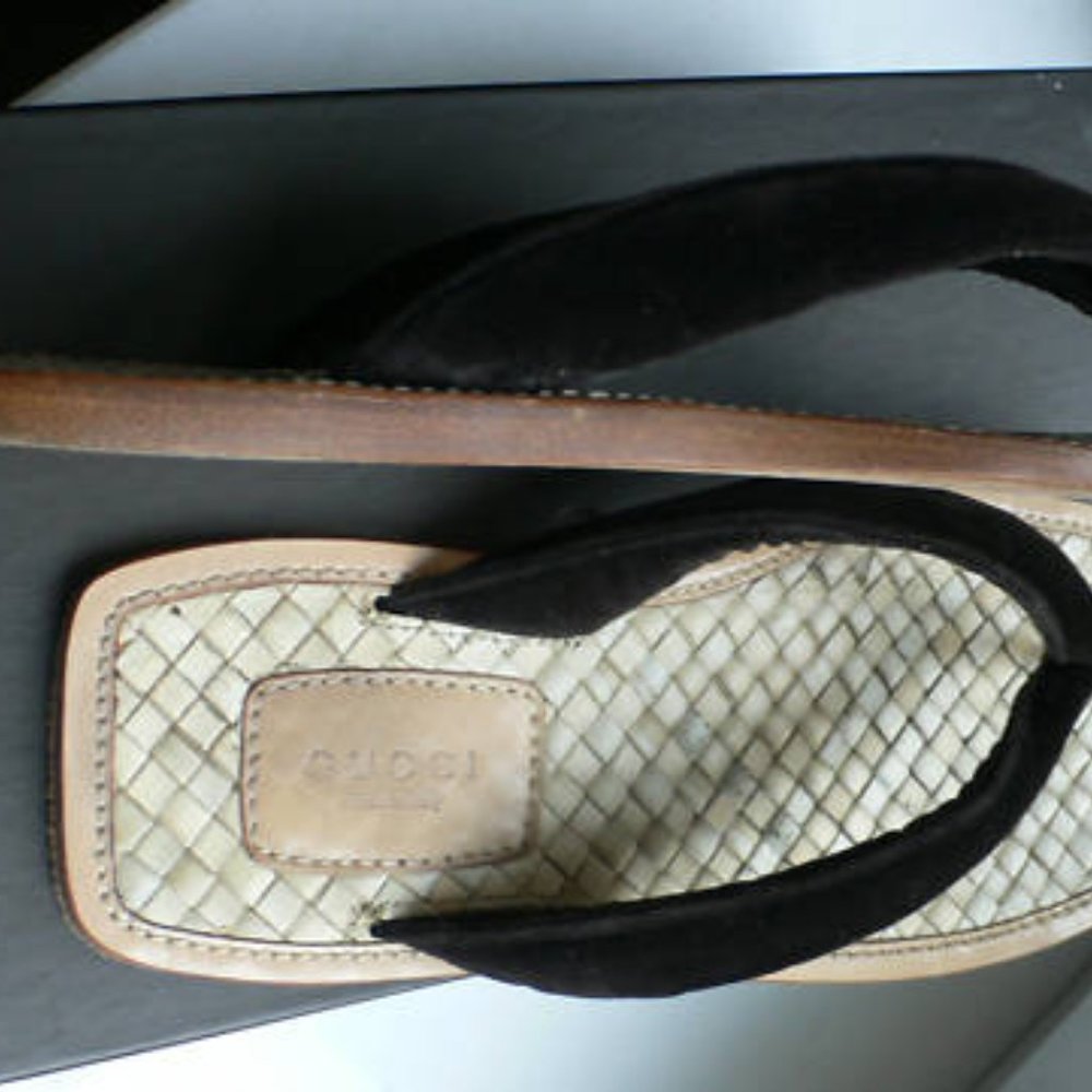 Gucci Bamboo sandals RARE Size 9B - Picture 2 of 3